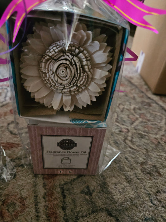 Cozy cardigan fragrance flower