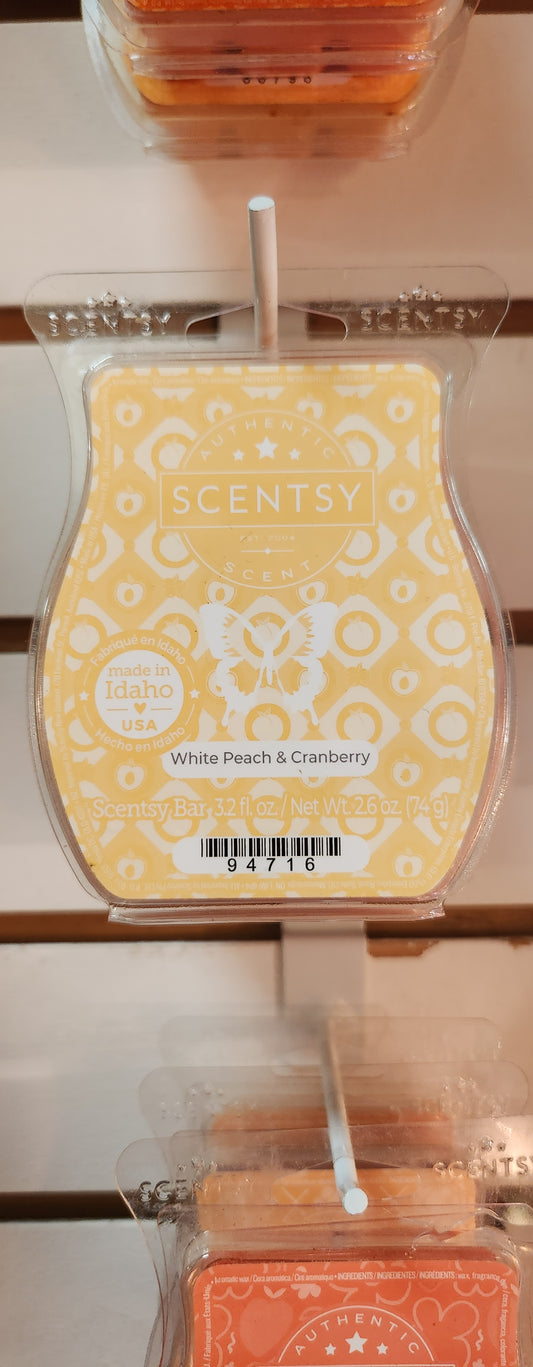 White peach and cranberry.