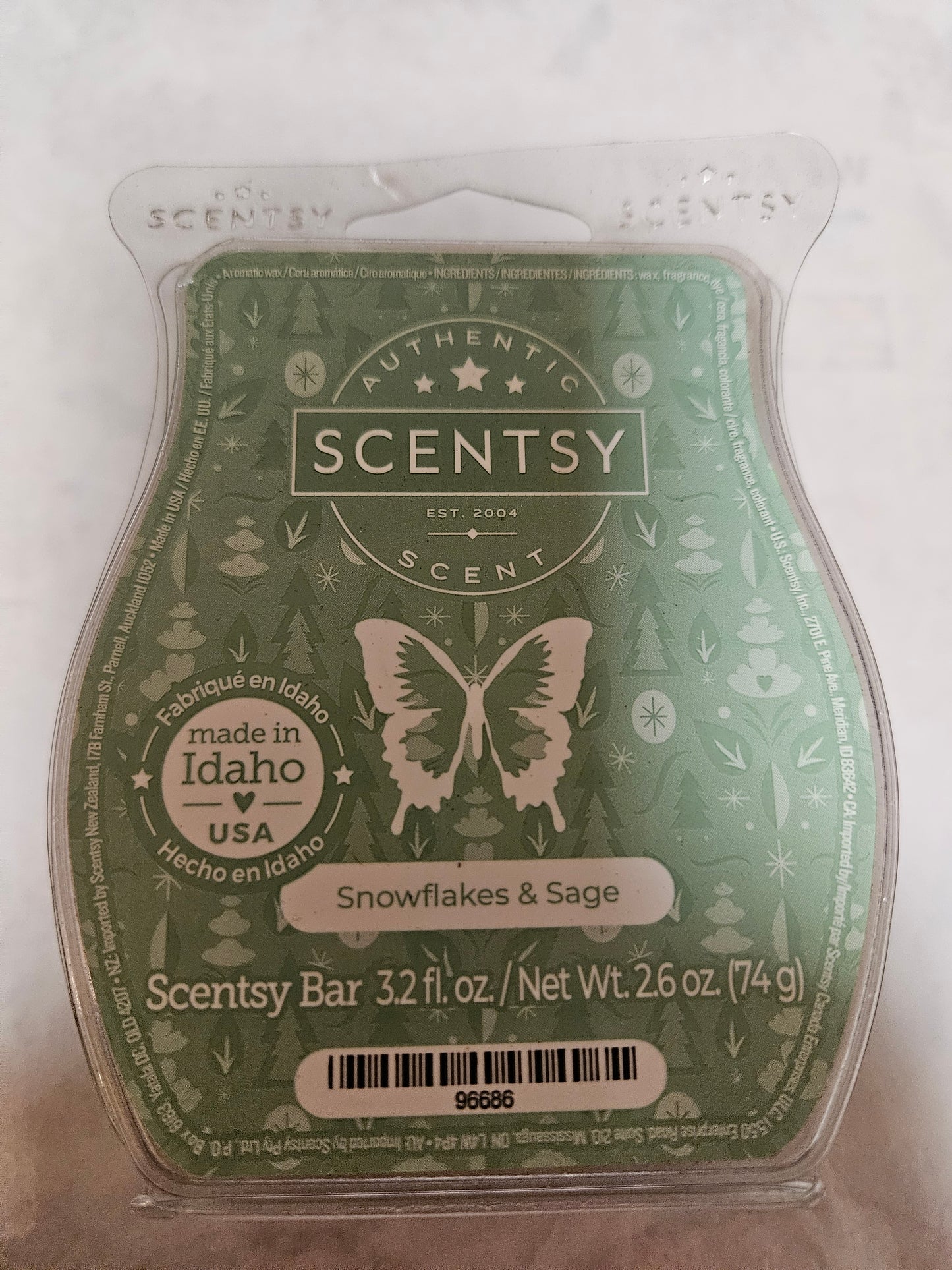 Snowflakes and sage