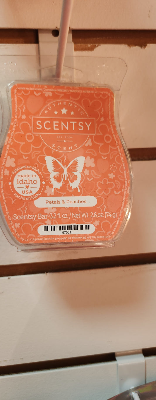 Wax, petals and peaches